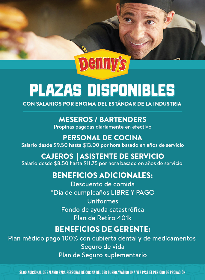 Empleos Denny s Puerto Rico