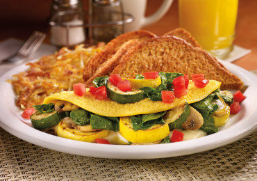 Loaded Veggie Omelette