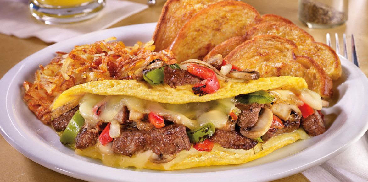 Philly Cheesesteak Omelette