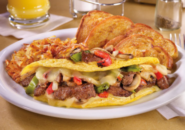 Philly Cheesesteak Omelette